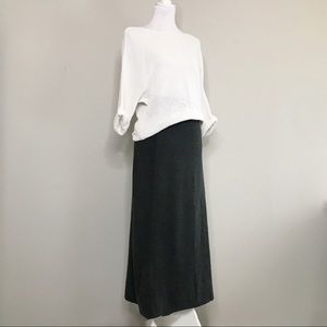 Vintage chasmere & silk blend maxi skirt